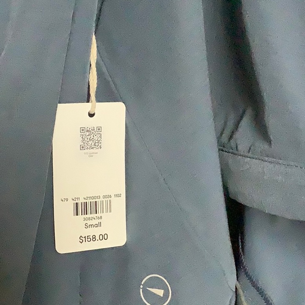 Two-Tone Blue Windbreaker Jacket - Picture 6 of 6